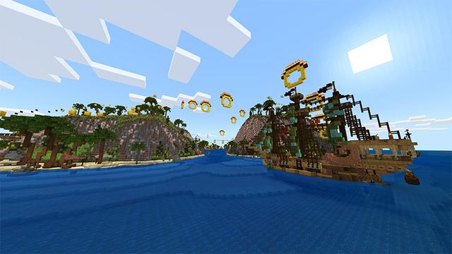 Screenshot of the Minecraft Bedrock Marketplace product Pirate Parkour created by Giggle Block Studios.