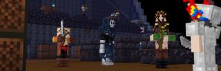 Panorama of the Minecraft Bedrock Marketplace product Pirate Skyblock 2 created by Giggle Block Studios.
