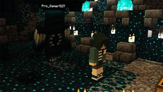 Screenshot of the Minecraft Bedrock Marketplace product Play As Warden created by Giggle Block Studios.