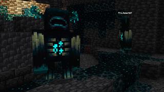 Screenshot of the Minecraft Bedrock Marketplace product Play As Warden created by Giggle Block Studios.