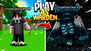 Thumbnail of the Minecraft Bedrock Marketplace product Play As Warden created by Giggle Block Studios.
