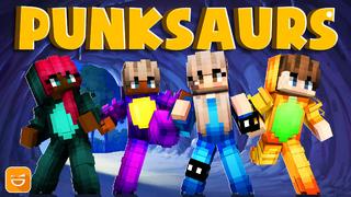 Thumbnail of the Minecraft Bedrock Marketplace product Punksaurs created by Giggle Block Studios.