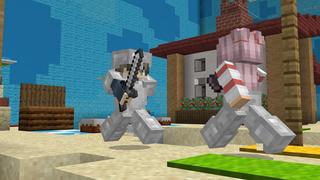 Screenshot of the Minecraft Bedrock Marketplace product PvP Training Simulator created by Giggle Block Studios.