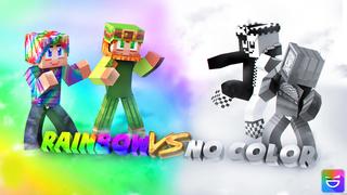 Thumbnail of the Minecraft Bedrock Marketplace product Rainbow vs No Color created by Giggle Block Studios.