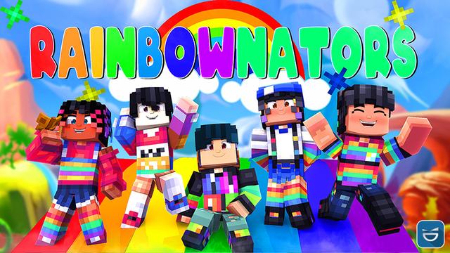 Thumbnail of the Minecraft Bedrock Marketplace product Rainbownators created by Giggle Block Studios.