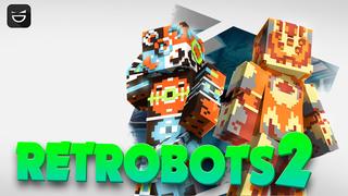 Thumbnail of the Minecraft Bedrock Marketplace product Retrobots 2 created by Giggle Block Studios.