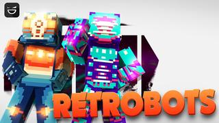 Thumbnail of the Minecraft Bedrock Marketplace product Retrobots created by Giggle Block Studios.