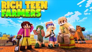 Thumbnail of the Minecraft Bedrock Marketplace product Rich Teen Farmers created by Giggle Block Studios.