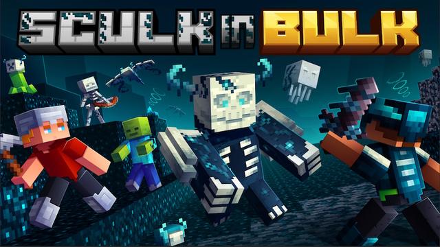 Thumbnail of the Minecraft Bedrock Marketplace product Sculk in Bulk created by Giggle Block Studios.