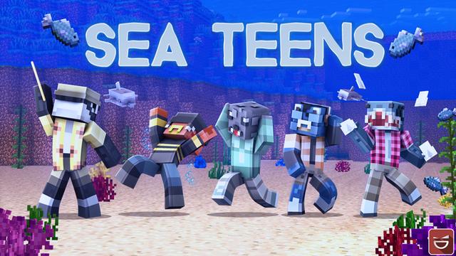 Thumbnail of the Minecraft Bedrock Marketplace product Sea Teens created by Giggle Block Studios.