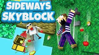 Thumbnail of the Minecraft Bedrock Marketplace product Sideways Skyblock created by Giggle Block Studios.