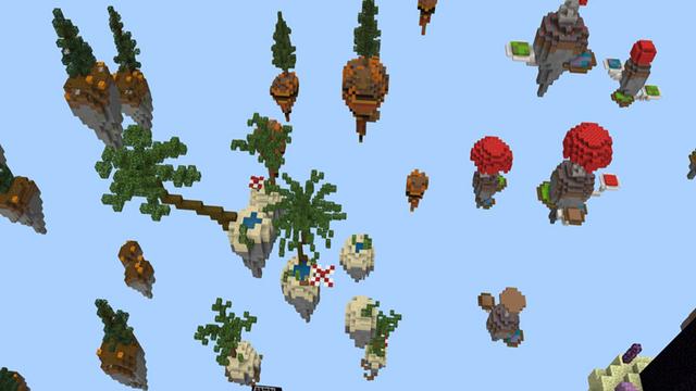 Screenshot of the Minecraft Bedrock Marketplace product Sky Biomes created by Giggle Block Studios.