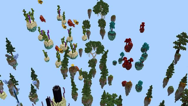 Screenshot of the Minecraft Bedrock Marketplace product Sky Biomes created by Giggle Block Studios.
