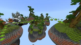 Screenshot of the Minecraft Bedrock Marketplace product Sky Life Parkour created by Giggle Block Studios.