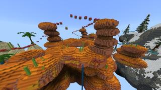 Screenshot of the Minecraft Bedrock Marketplace product Sky Life Parkour created by Giggle Block Studios.