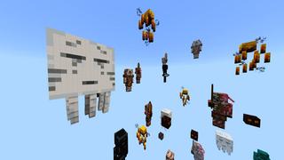 Screenshot of the Minecraft Bedrock Marketplace product Sky Mobs Nether Edition created by Giggle Block Studios.