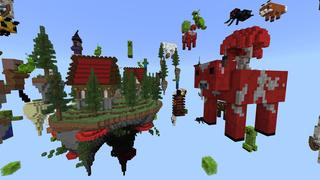Screenshot of the Minecraft Bedrock Marketplace product Sky Mobs created by Giggle Block Studios.