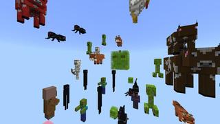 Screenshot of the Minecraft Bedrock Marketplace product Sky Mobs created by Giggle Block Studios.