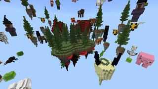 Screenshot of the Minecraft Bedrock Marketplace product Sky Mobs created by Giggle Block Studios.