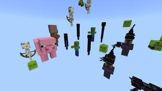 Screenshot of the Minecraft Bedrock Marketplace product Sky Mobs created by Giggle Block Studios.