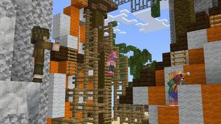 Screenshot of the Minecraft Bedrock Marketplace product Skyblock Find The Button created by Giggle Block Studios.