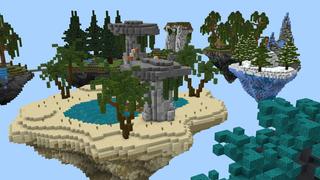 Screenshot of the Minecraft Bedrock Marketplace product Skyblock Find The Button created by Giggle Block Studios.