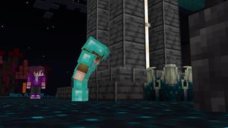 Screenshot of the Minecraft Bedrock Marketplace product Skyblock Find The Button created by Giggle Block Studios.