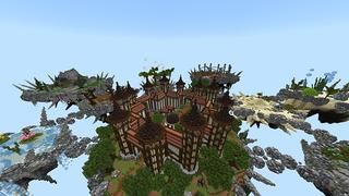 Screenshot of the Minecraft Bedrock Marketplace product Skyblock Mayhem created by Giggle Block Studios.