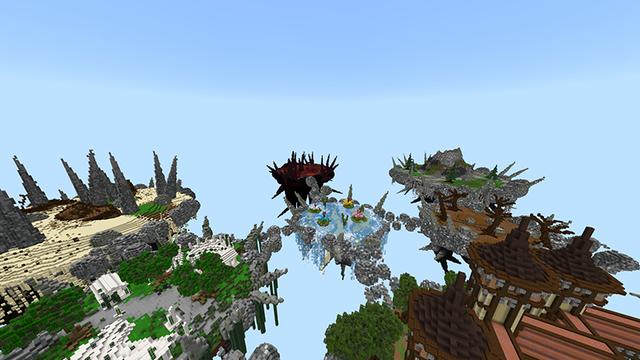 Screenshot of the Minecraft Bedrock Marketplace product Skyblock Mayhem created by Giggle Block Studios.