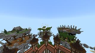 Screenshot of the Minecraft Bedrock Marketplace product Skyblock Mayhem created by Giggle Block Studios.