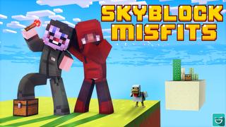 Thumbnail of the Minecraft Bedrock Marketplace product Skyblock Misfits created by Giggle Block Studios.