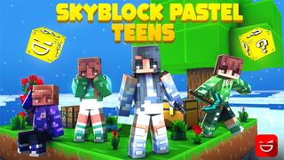 Thumbnail of the Minecraft Bedrock Marketplace product Skyblock Pastel Teens created by Giggle Block Studios.