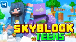Thumbnail of the Minecraft Bedrock Marketplace product Skyblock Teens created by Giggle Block Studios.
