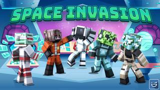 Thumbnail of the Minecraft Bedrock Marketplace product Space Invasion created by Giggle Block Studios.