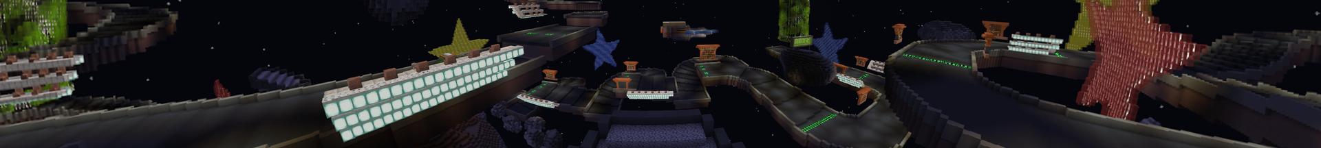 Panorama of the Minecraft Bedrock Marketplace product Space Racers created by Giggle Block Studios.