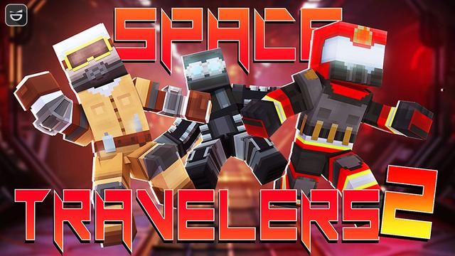 Thumbnail of the Minecraft Bedrock Marketplace product Space Travelers 2 created by Giggle Block Studios.