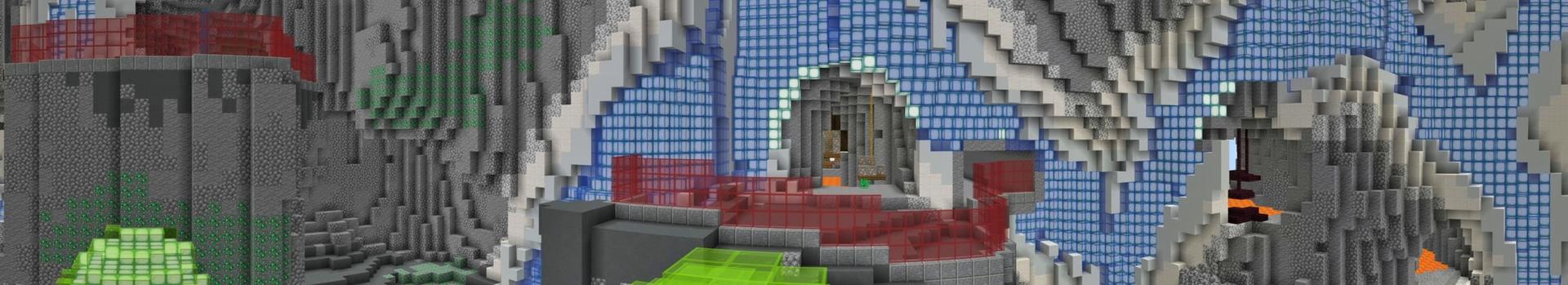 Panorama of the Minecraft Bedrock Marketplace product Spiral Parkour created by Giggle Block Studios.