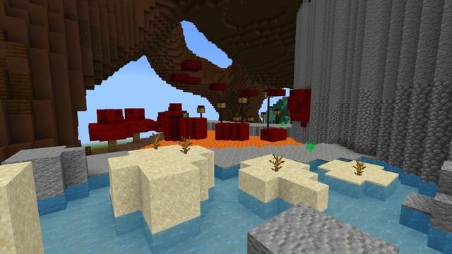 Screenshot of the Minecraft Bedrock Marketplace product Spiral Parkour created by Giggle Block Studios.