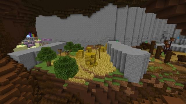Screenshot of the Minecraft Bedrock Marketplace product Spiral Parkour created by Giggle Block Studios.