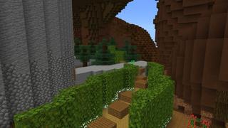 Screenshot of the Minecraft Bedrock Marketplace product Spiral Parkour created by Giggle Block Studios.