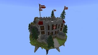 Screenshot of the Minecraft Bedrock Marketplace product Spleef Wars: Sky Islands created by Giggle Block Studios.