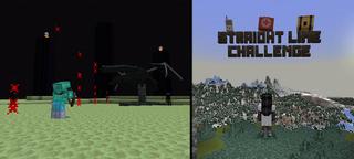 Panorama of the Minecraft Bedrock Marketplace product Straight Line Challenge created by Giggle Block Studios.