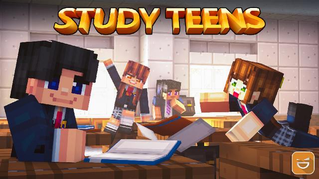 Thumbnail of the Minecraft Bedrock Marketplace product Study Teens created by Giggle Block Studios.