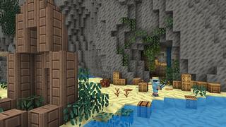 Screenshot of the Minecraft Bedrock Marketplace product Summer Fun Texture Pack created by Giggle Block Studios.