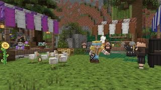 Screenshot of the Minecraft Bedrock Marketplace product Summer Fun Texture Pack created by Giggle Block Studios.