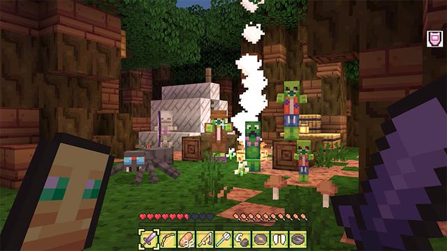 Screenshot of the Minecraft Bedrock Marketplace product Summer Fun Texture Pack created by Giggle Block Studios.