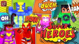 Thumbnail of the Minecraft Bedrock Marketplace product Super Heroes created by Giggle Block Studios.