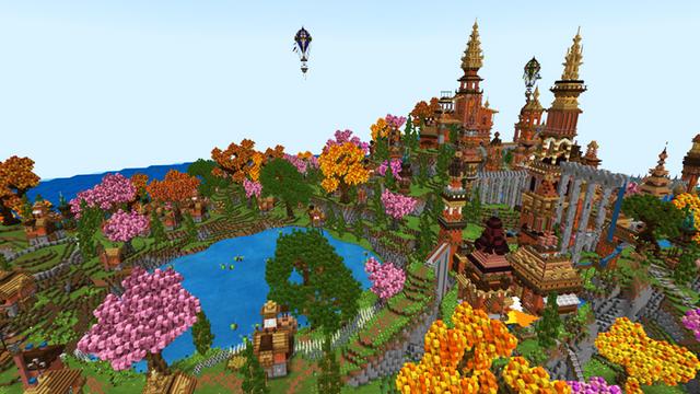 Screenshot of the Minecraft Bedrock Marketplace product Tame my Dragon created by Giggle Block Studios.