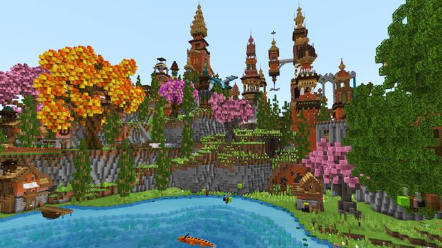 Screenshot of the Minecraft Bedrock Marketplace product Tame my Dragon created by Giggle Block Studios.