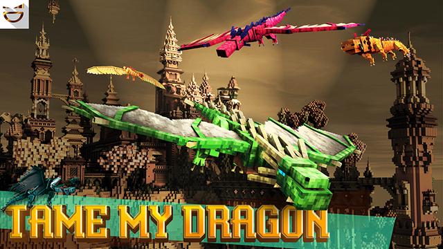 Thumbnail of the Minecraft Bedrock Marketplace product Tame my Dragon created by Giggle Block Studios.